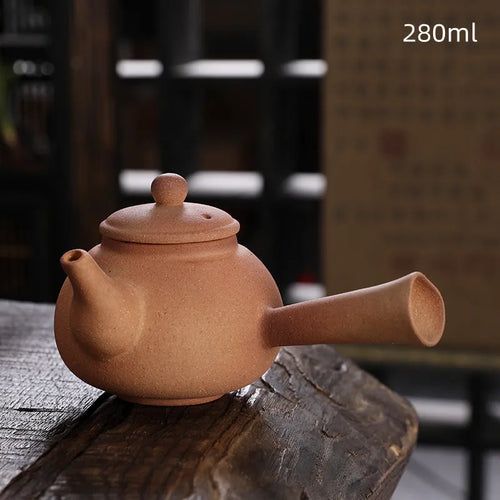 Théière artisanale rétro en céramique 1l kung fu