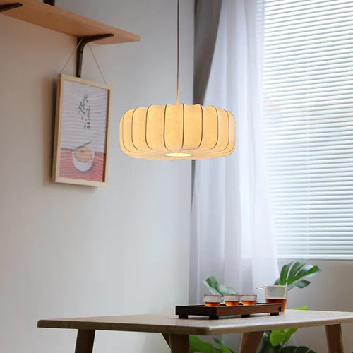 lustre créatif en soie pour éclairage de table rétro chinois - vue 5 sur 6