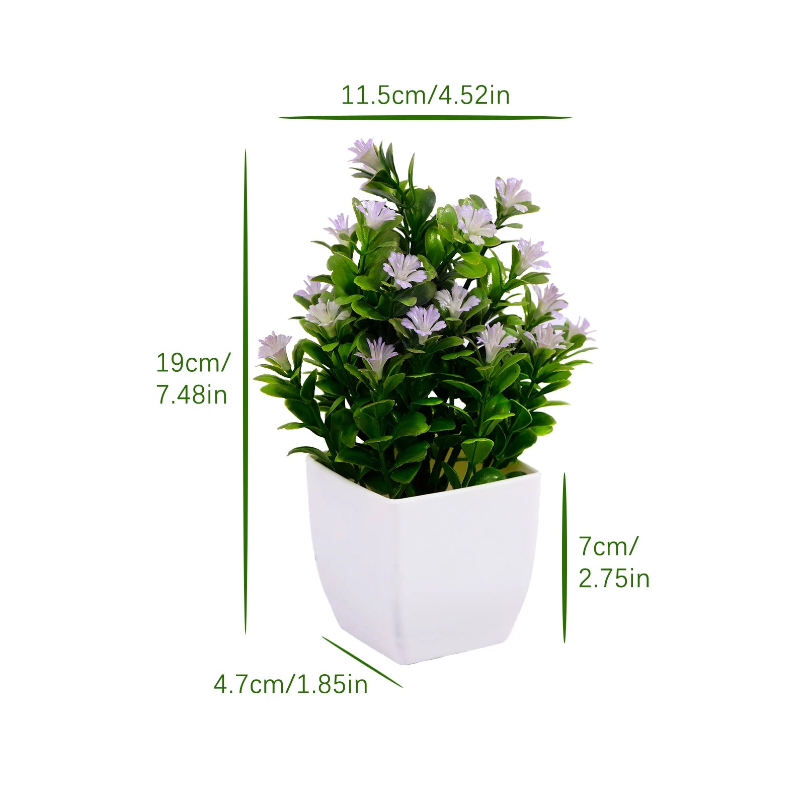 plante artificielle en pot pour décoration de bureau et jardin - vue 15 sur 45