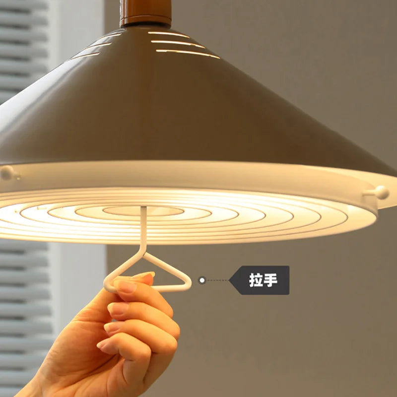 suspension LED design nordique anneau moderne décoratif intérieur - vue 4 sur 9
