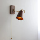 Applique murale LED en bois de frêne et de noyer