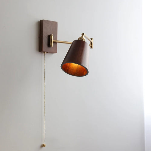 Applique murale LED en bois de frêne et de noyer - vue 5 sur 23