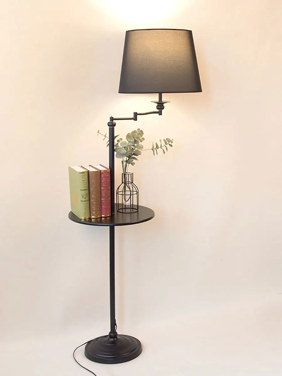 lampe de sol en bois style américain pour décoration intérieure - vue 4 sur 10