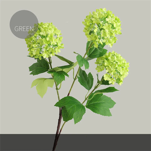 bouquet d'hortensias artificiels en soie pour décoration de mariage - vue 14 sur 13