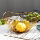 bols de rangement modernes en métal pour collations et fruits
