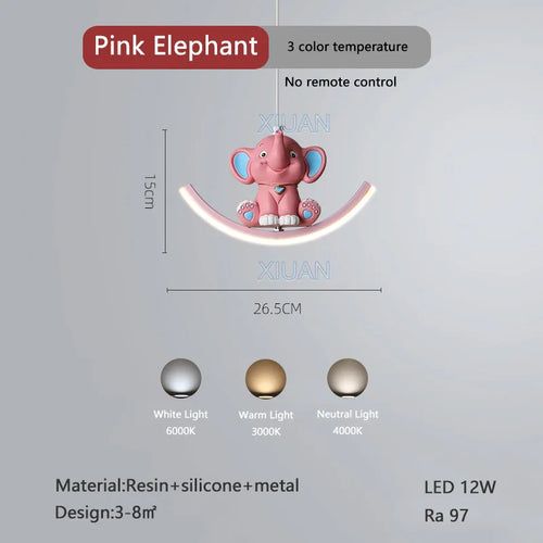 lampe suspendue déco licorne - vue 12 sur 14