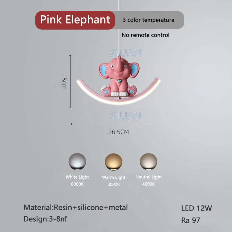 lampe suspendue déco licorne - vue 11 sur 14