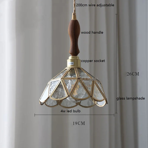 iwhd lampe à main led moderne en verre cuivre papillon - vue 11 sur 28