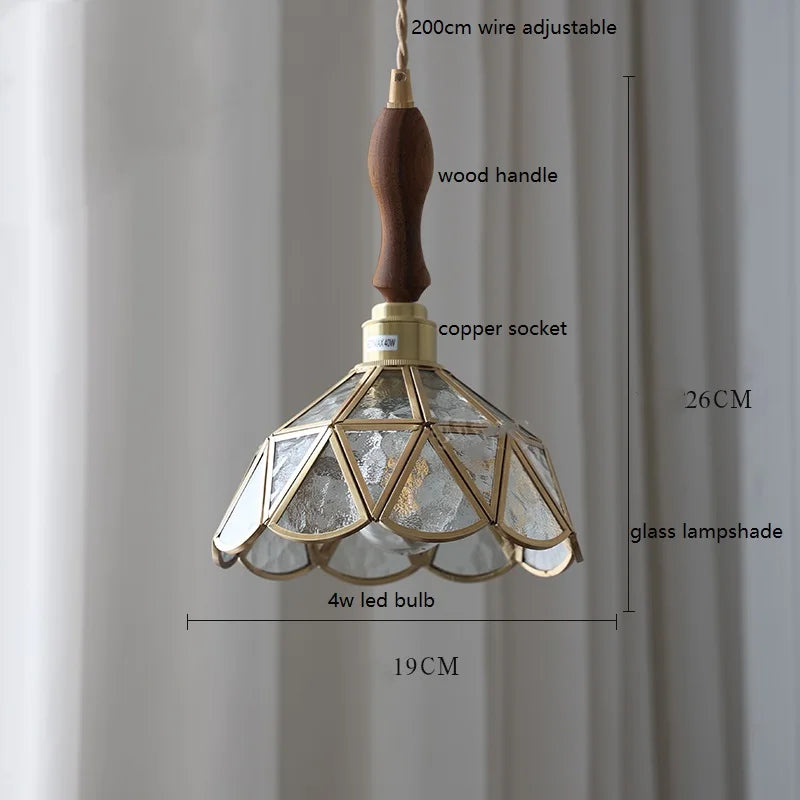 iwhd lampe à main led moderne en verre cuivre papillon - vue 11 sur 28