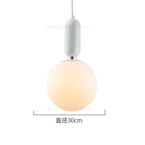 boule de verre moderne suspension lumières led éclairage intérieur décoratif - vue 15 sur 22