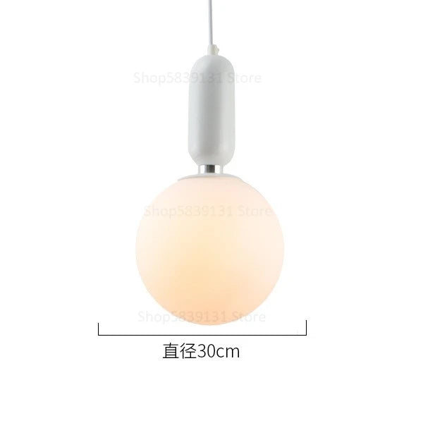 boule de verre moderne suspension lumières led éclairage intérieur décoratif - vue 15 sur 22