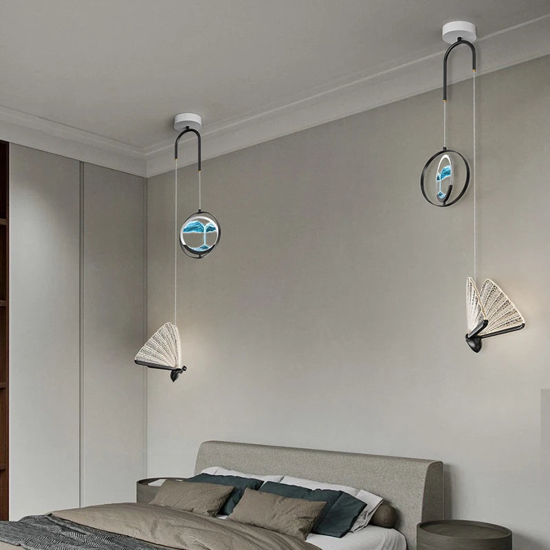 lustre créatif double tête style nordique sables mouvants - vue 6 sur 10