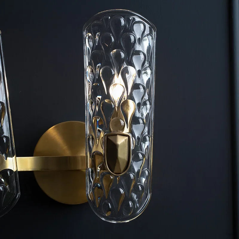 applique murale en cristal design bouclier luxe pour intérieur décoratif - vue 6 sur 8