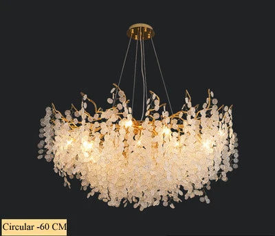 lustre vintage en verre craquelé pour décoration intérieure à led