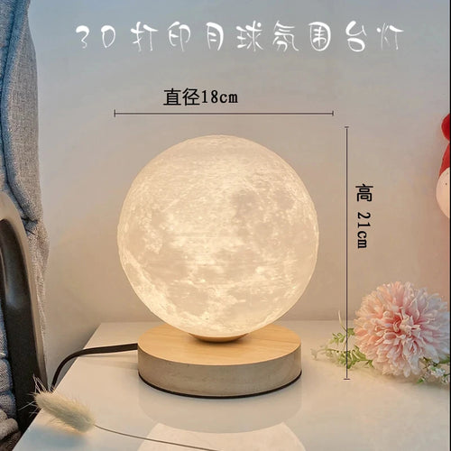 Creative 3D lune lampe de Table technologie mode atmosphère lampe chambre d'enfants étudiant lampe chambre étude lampe décorative - vue 12 sur 12