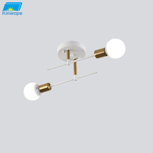 Plafonnier nordique branches multi tête design moderne - vue 2 sur 12