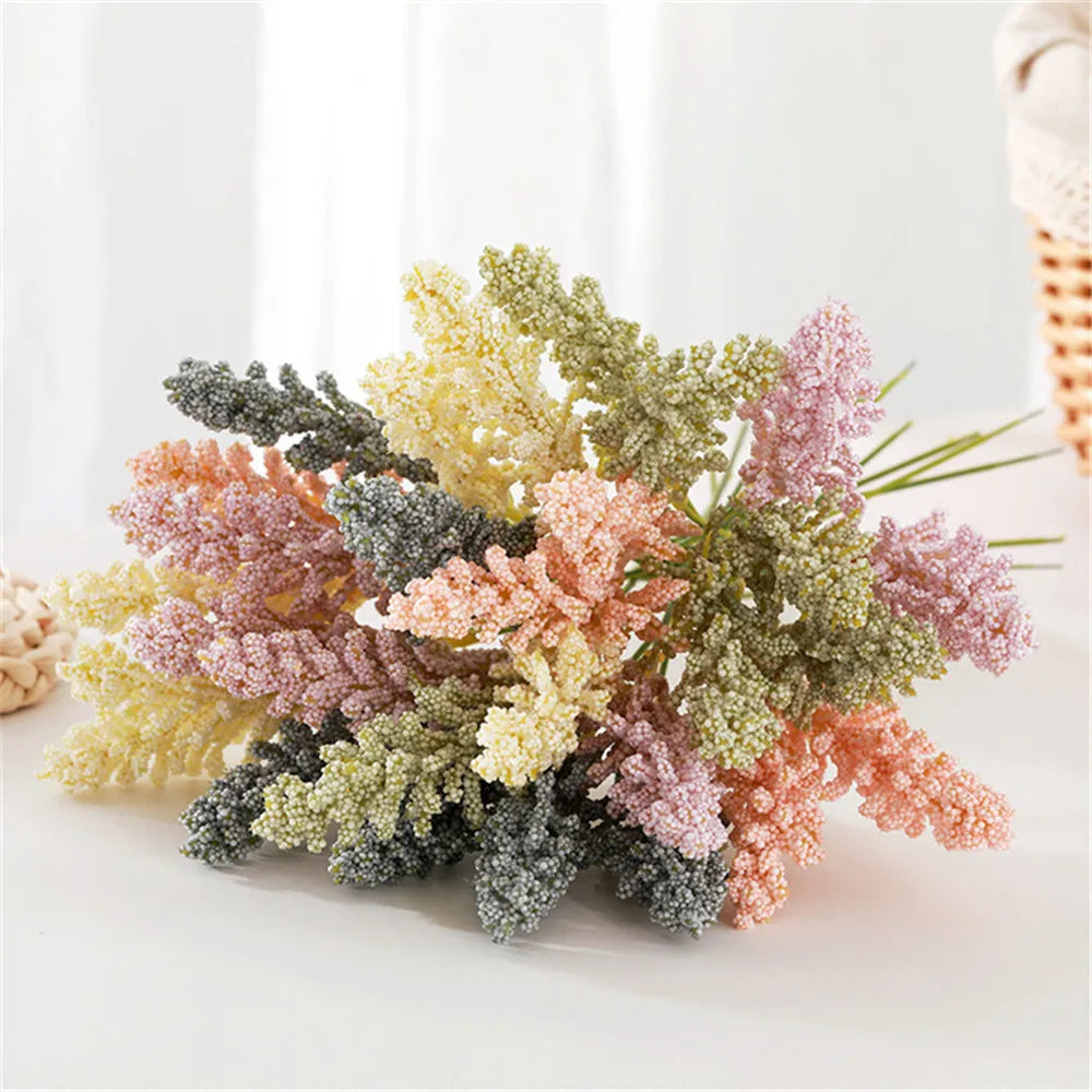 lot de 6 épis de blé et fleurs de lavande pour décoration de mariage - vue 2 sur 13