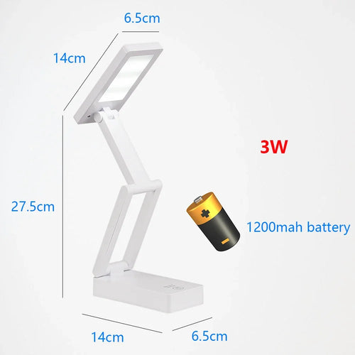 lampe de bureau tactile led pliable col de cygne protection des yeux - vue 13 sur 13