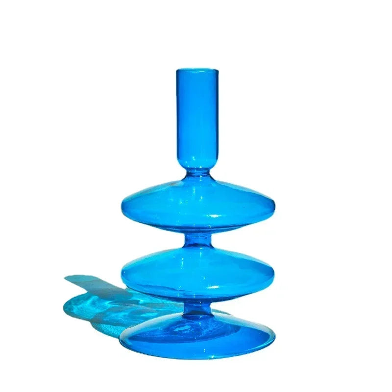 bougeoirs décoratifs en verre pour mariage et décoration intérieure - vue 11 sur 32