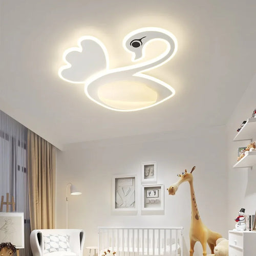 plafonnier animaux dessin animé pour chambre d enfant avec télécommande - vue 5 sur 10