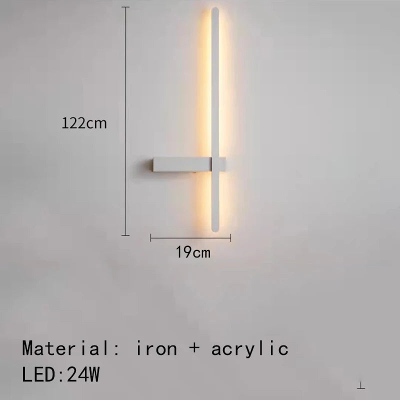 applique murale led minimaliste design artistique - vue 9 sur 15