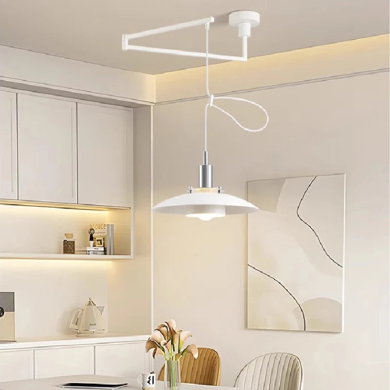 lustre minimaliste extensible rotatif avec bras pivotant pliable - vue 3 sur 13
