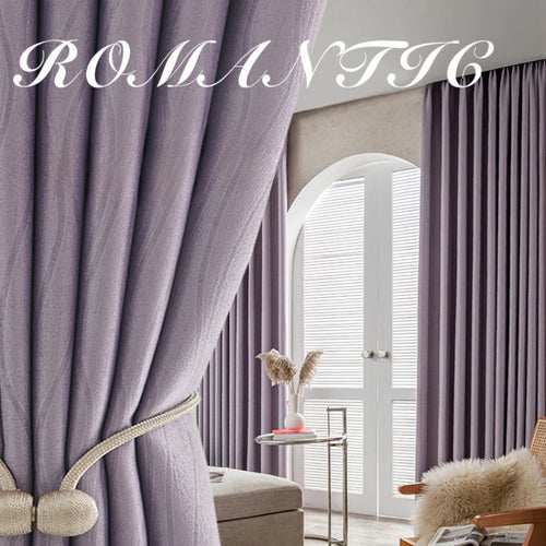 Rideau occultant style français pour salon chambre balcon - vue 2 sur 18