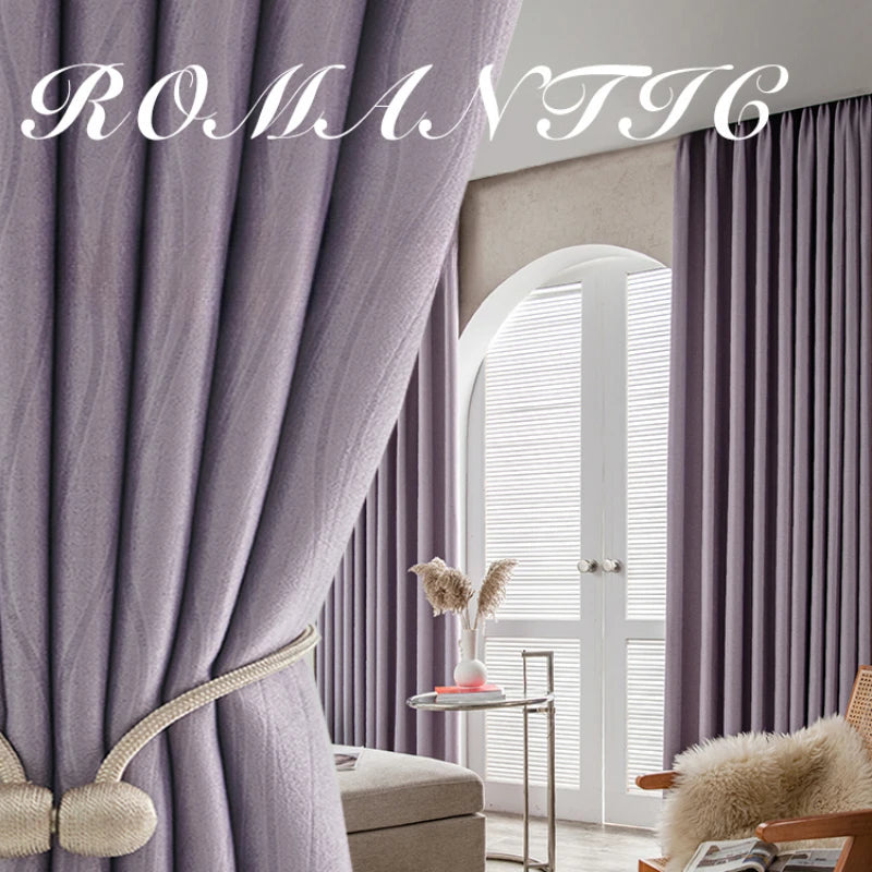 Rideau occultant style français pour salon chambre balcon - vue 1 sur 18