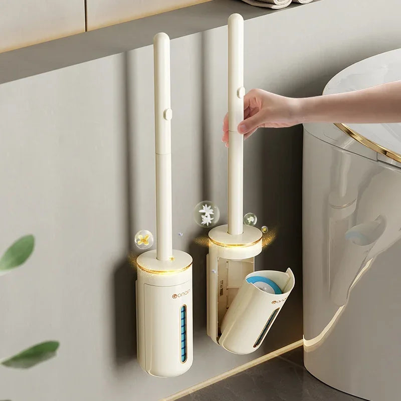 brosse de toilette jetable et outils de nettoyage pratiques - vue 1 sur 18