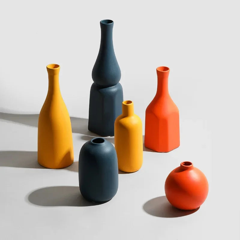 vase en céramique nordique pour décoration intérieure ou cadeau - vue 4 sur 12