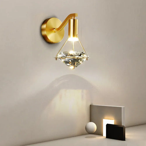 applique murale cuivre luxe minimaliste chambre lampe chevet 5w chaud