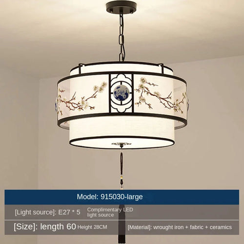 lustre rétro créatif pour éclairage intérieur de restaurant - vue 8 sur 9