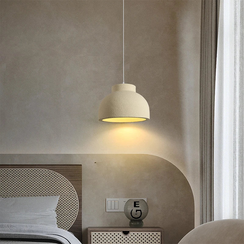 lampe pendante en ciment style wabi-sabi pour restaurant - vue 5 sur 10