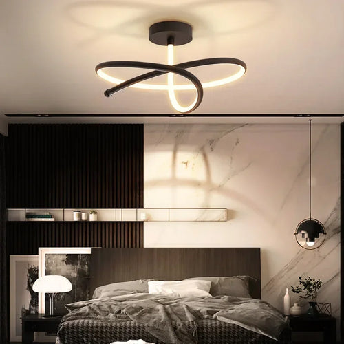lustre moderne à leds pour décoration intérieure de luxe - vue 4 sur 12