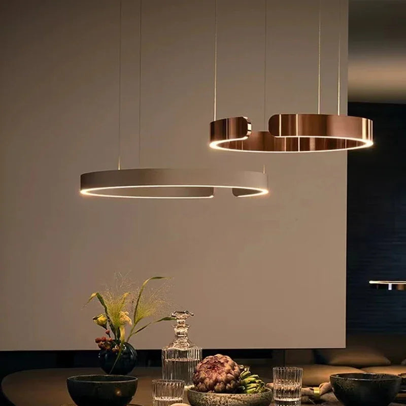 lustre à anneau en c design allemand avec couleurs changeantes - vue 5 sur 24