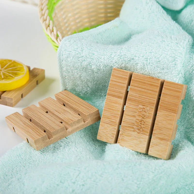 porte-savon en bambou créatif avec huiles essentielles et drainage - vue 4 sur 6