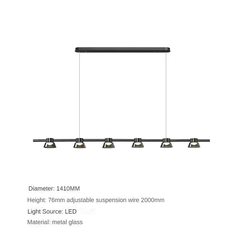 lustre en verre minimaliste italien pour intérieur moderne - vue 12 sur 12