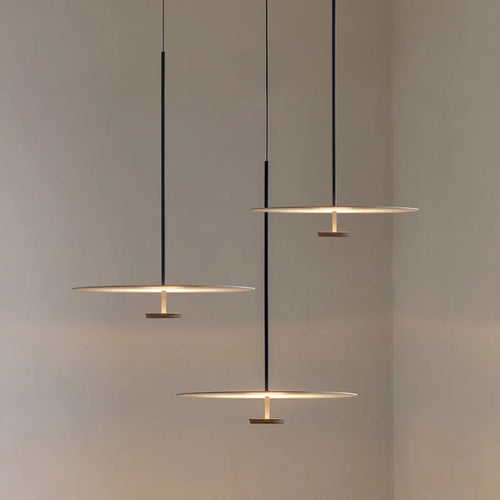 Nordique rond salle à manger lustre moderne chambre chevet soucoupe volante suspension lampe suspendue bar mode luminaire - vue 2 sur 10