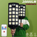 lampadaire solaire 600000 lumens avec capteur de mouvement étanche