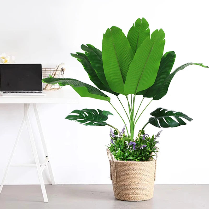grandes plantes artificielles de bananier pour décoration intérieure et extérieure - vue 3 sur 6