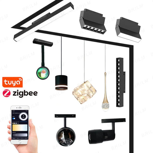 suspension zigbee3.0 intelligente avec lumière led moderne et connectivité - vue 2 sur 27