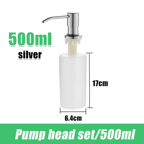 tube dextension distributeur savon acier inoxydable pompe pression 350 500 ml - vue 20 sur 19