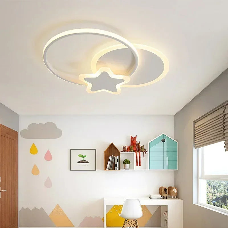 Plafonnier moderne à LEDs pour enfants chambre salon salle à manger chambre étude allée - vue 5 sur 24