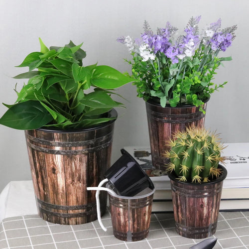 pot de fleurs en résine rétro pour culture hydroponique - vue 2 sur 7