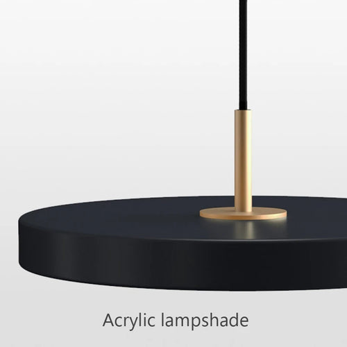 suspension led moderne lumière disque suspendus décoration luminaire lustre - vue 7 sur 12