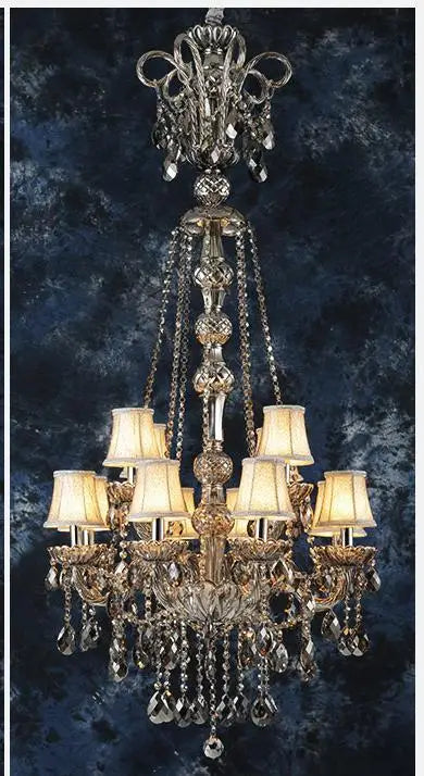 lustre en cristal pour éclairage moderne et élégant - vue 10 sur 15
