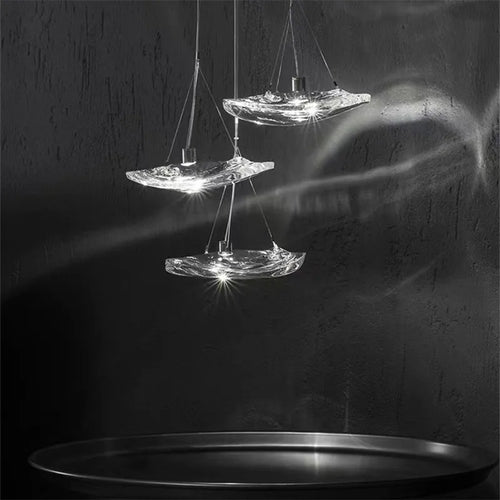 suspension en verre design art déco pour éclairage élégant - vue 3 sur 19
