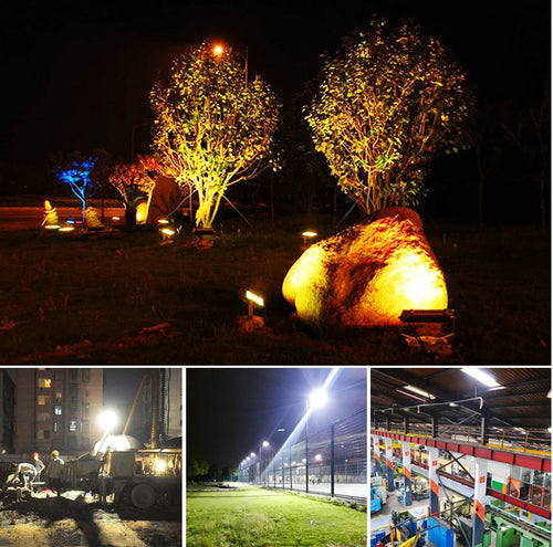 projecteur led haute luminosité pour éclairage extérieur jardin et rue - vue 10 sur 11