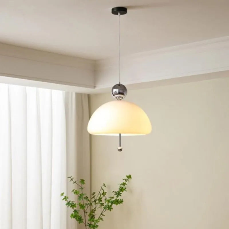 Suspension LED nordique en verre champignon - vue 5 sur 11