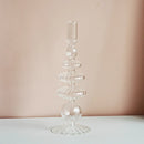 bougeoir en verre transparent décoration intérieure moderne nordique
